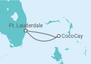 Itinerário do Cruzeiro EUA - Royal Caribbean