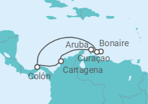 Itinerário do Cruzeiro Colômbia, Aruba, Bonaire, Santo Eustáquio e Saba, Curaçao - Royal Caribbean