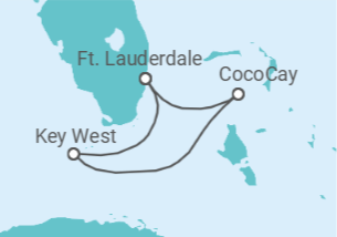 Itinerário do Cruzeiro EUA - Royal Caribbean
