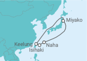 Itinerário do Cruzeiro Japão, Taiwan TI - MSC Cruzeiros