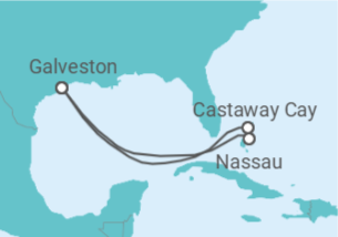 Itinerário do Cruzeiro Bahamas - Disney Cruise Line
