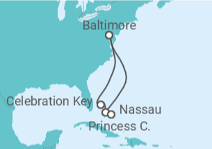 Itinerário do Cruzeiro Bahamas - Carnival Cruise Line