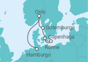 Itinerário do Cruzeiro Suécia, Noruega - Explora Journeys