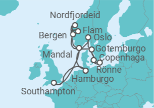 Itinerário do Cruzeiro Norte Infinito - Explora Journeys