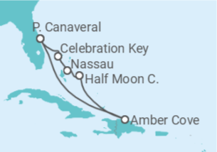 Itinerário do Cruzeiro Bahamas - Carnival Cruise Line