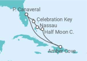 Itinerário do Cruzeiro Bahamas - Carnival Cruise Line
