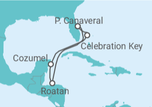 Itinerário do Cruzeiro México, Honduras - Carnival Cruise Line