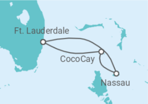 Itinerário do Cruzeiro Bahamas - Royal Caribbean