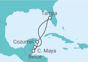 Itinerário do Cruzeiro Belize, México - Royal Caribbean