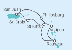 Itinerário do Cruzeiro Sint Maarten, Antígua E Barbuda - Royal Caribbean