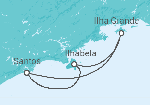 Itinerário do Cruzeiro Brasil - MSC Cruzeiros