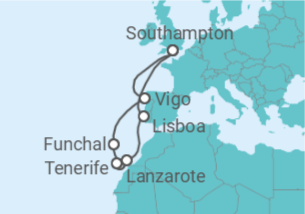 Itinerário do Cruzeiro Ilhas Canárias - MSC Cruzeiros