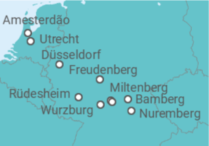 Itinerário do Cruzeiro De Amesterdão a Nuremberg (Alemania) - Riverside