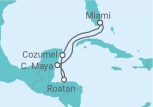 Itinerário do Cruzeiro Honduras, México - Royal Caribbean