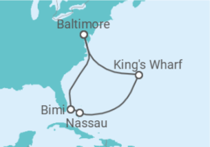 Itinerário do Cruzeiro Bermudas, Bahamas - Royal Caribbean
