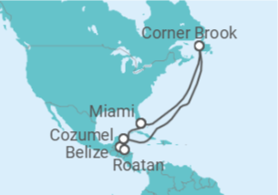 Itinerário do Cruzeiro Belize, Honduras, México - Princess Cruises