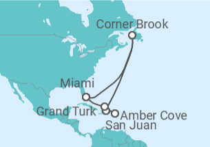 Itinerário do Cruzeiro Porto Rico, Bahamas - Princess Cruises