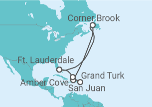 Itinerário do Cruzeiro Porto Rico, Bahamas - Princess Cruises