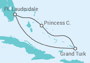 Itinerário do Cruzeiro Bahamas - Princess Cruises