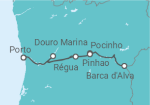 Itinerário do Cruzeiro DUERO CON ENCANTO - Crucemundo