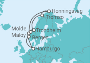 Itinerário do Cruzeiro Noruega - com voo - MSC Cruzeiros