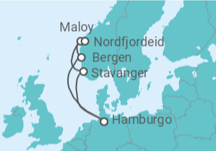 Itinerário do Cruzeiro Noruega - com voo - MSC Cruzeiros