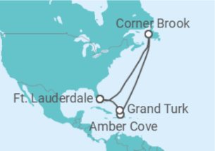 Itinerário do Cruzeiro Bahamas - Princess Cruises