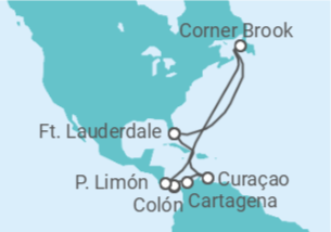 Itinerário do Cruzeiro Curaçao, Colômbia, Panamá, Costa Rica - Princess Cruises