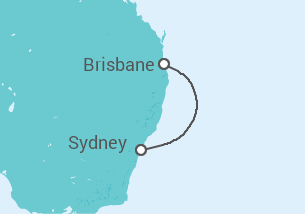 Itinerário do Cruzeiro Austrália - Princess Cruises