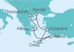 Itinerário do Cruzeiro Grécia, Turquia - Celebrity Cruises