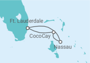 Itinerário do Cruzeiro Bahamas - Royal Caribbean