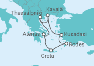 Itinerário do Cruzeiro Grécia, Turquia - Celebrity Cruises