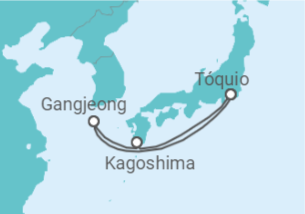 Itinerário do Cruzeiro Japão TI - MSC Cruzeiros