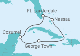 Itinerário do Cruzeiro México, Ilhas Caimão, Bahamas - Celebrity Cruises