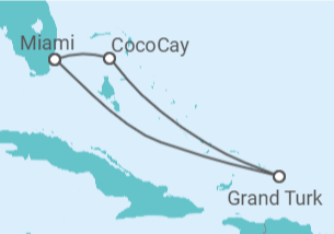 Itinerário do Cruzeiro Bahamas - Royal Caribbean