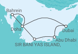 Itinerário do Cruzeiro Catar, Emirados Árabes - Celestyal Cruises