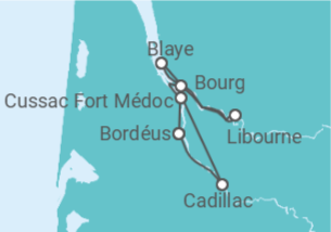 Itinerário do Cruzeiro França - AmaWaterways