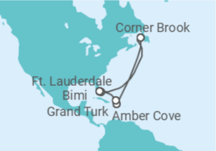 Itinerário do Cruzeiro Bahamas - Princess Cruises