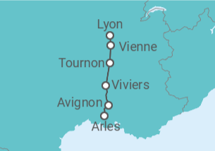 Itinerário do Cruzeiro França - AmaWaterways