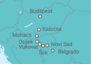 Itinerário do Cruzeiro El Danubio y las Puertas de Hierro  - CroisiEurope
