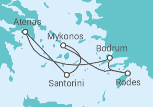 Itinerário do Cruzeiro Turquia, Grécia - Virgin Voyages