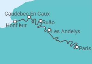 Itinerário do Cruzeiro Las escalas más bellas del valle del Sena  - CroisiEurope