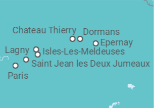 Itinerário do Cruzeiro De Paris a EPERNAY - CroisiEurope