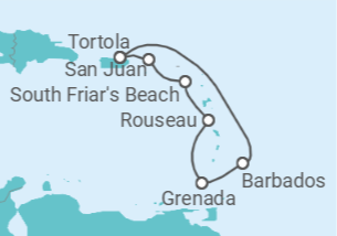 Itinerário do Cruzeiro Porto Rico, Ilhas Virgens Britânicas - Princess Cruises