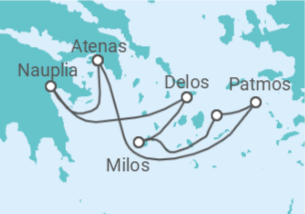 Itinerário do Cruzeiro Grécia - Ponant