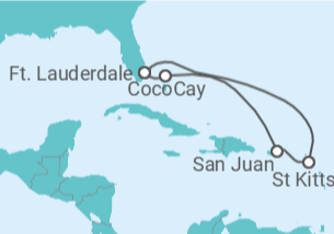 Itinerário do Cruzeiro São Cristóvão E Neves, Porto Rico TI - Celebrity Cruises