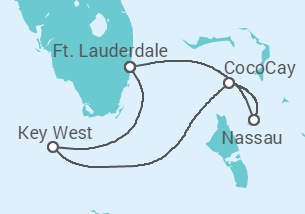 Itinerário do Cruzeiro EUA, Bahamas TI - Celebrity Cruises