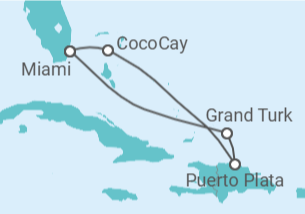 Itinerário do Cruzeiro Bahamas TI - Celebrity Cruises