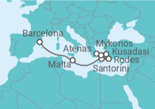 Itinerário do Cruzeiro Grécia, Turquia, Malta TI - Celebrity Cruises