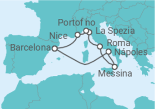 Itinerário do Cruzeiro Itália, França TI - Celebrity Cruises